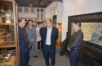 省文化厅厅长郑晓幸到渠调研文化工作