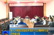 县人大常委会党组召开党的十九大精神学习会