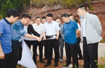 苟小莉出席渠江风洞子航运工程招商推介座谈会