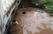 合力镇九林社区干部心系群众，带领群众抗洪自救