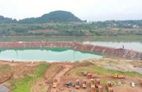 决战四季度 大干一百天 渠江风洞子航运枢纽工程加快推进