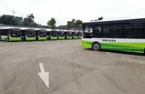 渠城19台新能源电动公交车整装待发