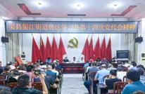 渠江街道传达学习县十四次党代会精神