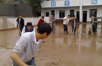 记渠县青神乡中心学校抗洪自救