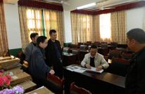 教育局领导来校检查验收创建工作