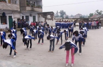 三汇初级中学： 举行冬季体操比赛