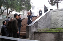 岩峰片区组织中小学校长参观学习校园文化建设