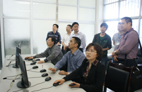 国家教育考试标准化考场建设检查验收组到渠县中学检查标准化考场建设情况