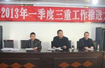 三板乡召开2013年第一季度三重工作推进大会