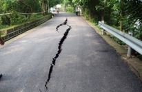 马鞍山生态园环山公路安全提示