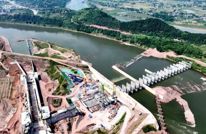 渠江风洞子项目船闸主体结构全线顺利封顶