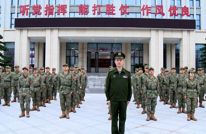 县人武部举行新营区升旗仪式暨专武干部培训