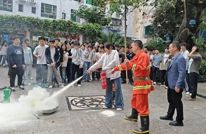 渠县第二中学开展消防应急演练