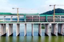 200多名建设者国庆坚守 渠江风洞子航运工程土建即将完成